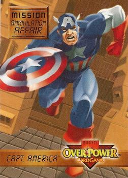1997 Fleer Spider-Man - Marvel OverPower Mission Annihilation Affair #3 Captain America - 