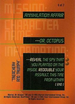 1997 Fleer Spider-Man - Marvel OverPower Mission Annihilation Affair #4 Dr. Octopus - 