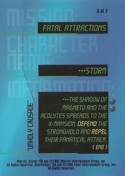 1997 Fleer Spider-Man - Marvel OverPower Mission Fatal Attractions #3 Storm - 