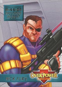 1997 Fleer Spider-Man - Marvel OverPower Mission Infestation Incident #4 Nick Fury - 