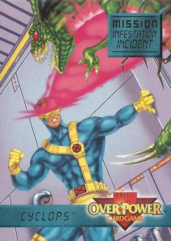 1997 Fleer Spider-Man - Marvel OverPower Mission Infestation Incident #5 Cyclops - 