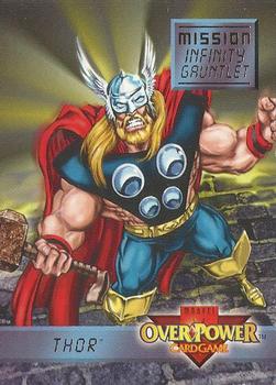 1997 Fleer Spider-Man - Marvel OverPower Mission Infinity Gauntlet #5 Thor - 