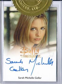 2015 Rittenhouse Buffy the Vampire Slayer - Autographs #NNO Sarah Michelle Gellar as Buffy Summers Front