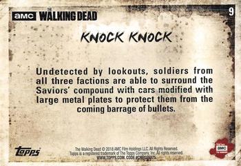 2018 Topps The Walking Dead Season 8 #9 Knock Knock Back