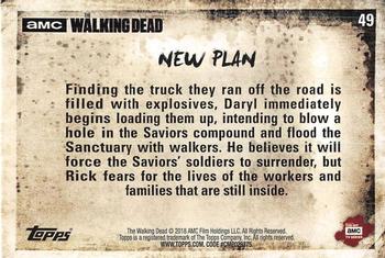 2018 Topps The Walking Dead Season 8 #49 New Plan Back