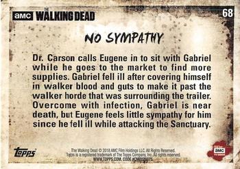 2018 Topps The Walking Dead Season 8 #68 No Sympathy Back