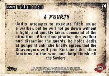 2018 Topps The Walking Dead Season 8 #74 A Fourth Back