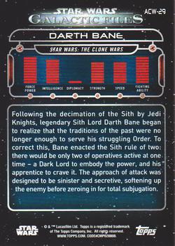 2018 Topps Star Wars: Galactic Files #ACW-29 Darth Bane Back