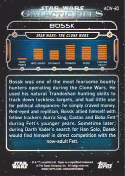 2018 Topps Star Wars: Galactic Files #ACW-30 Bossk Back