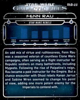 2018 Topps Star Wars: Galactic Files #REB-23 Fenn Rau Back