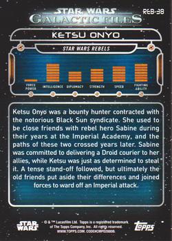2018 Topps Star Wars: Galactic Files #REB-38 Ketsu Onyo Back