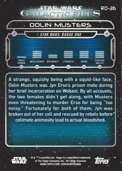 2018 Topps Star Wars: Galactic Files #RO-36 Oolin Musters Back