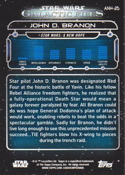 2018 Topps Star Wars: Galactic Files #ANH-35 John D. Branon Back