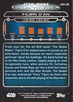 2018 Topps Star Wars: Galactic Files #ANH-36 Figrin D'an Back