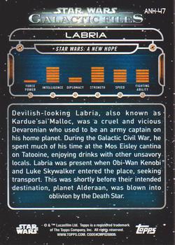 2018 Topps Star Wars: Galactic Files #ANH-47 Labria Back