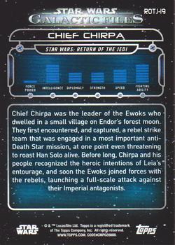 2018 Topps Star Wars: Galactic Files #ROTJ-19 Chief Chirpa Back