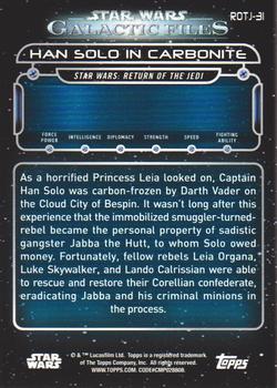2018 Topps Star Wars: Galactic Files #ROTJ-31 Han Solo In Carbonite Back