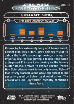 2018 Topps Star Wars: Galactic Files #ROTJ-33 Ephant Mon Back