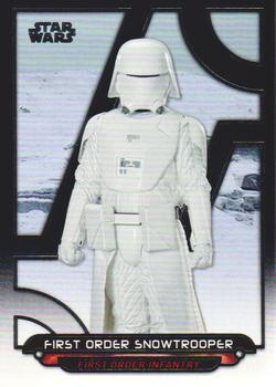2018 Topps Star Wars: Galactic Files #TFA-55 First Order Snowtrooper Front