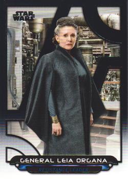 2018 Topps Star Wars: Galactic Files #TLJ-7 General Leia Organa Front