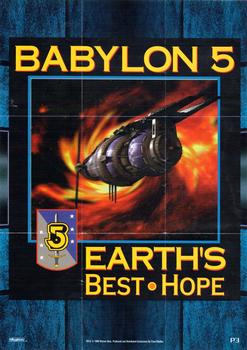 1996 SkyBox Babylon 5 - Nightwatch Posters #P3 Earth's Best Hope Front