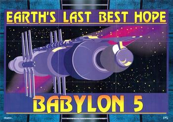 1996 SkyBox Babylon 5 - Nightwatch Posters #P5 Earth's Last Best Hope Front