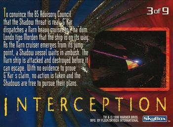 1996 SkyBox Babylon 5 - The Coming of Shadows #S3 Interception Back