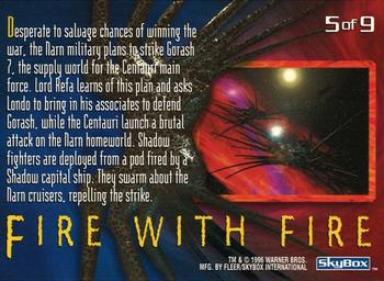 1996 SkyBox Babylon 5 - The Coming of Shadows #S5 Fire With Fire Back
