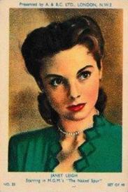 1953 A&BC Film Stars Series 1 #23 Janet Leigh Front