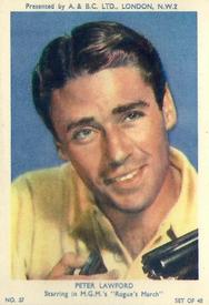 1953 A&BC Film Stars Series 1 #37 Peter Lawford Front