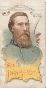 1889 W. Duke, Sons & Co. Histories of Generals (N78) #NNO John B. Hood Front