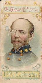 1889 W. Duke, Sons & Co. Histories of Generals (N78) #NNO Joseph E. Johnston Front