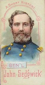 1889 W. Duke, Sons & Co. Histories of Generals (N78) #NNO John Sedgwick Front