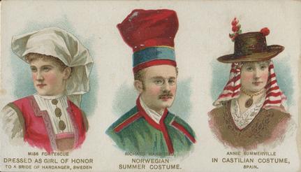 1889 Duke's Actors and Actresses (N94) #NNO May Fortescue / Richard Mansfield / Annie Summerville Front