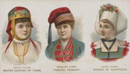 1889 Duke's Actors and Actresses (N94) #NNO Mollie Fuller / Geraldine Ulmer / Agnes Folsom Front