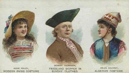 1889 Duke's Actors and Actresses (N94) #NNO Annie Pixley / Denman Thompson / Helen Dauvrey Front