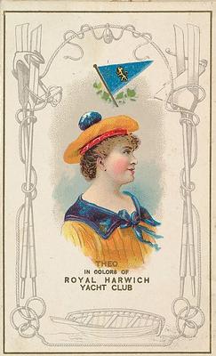 1890 Honest Yacht Colors of the World (N140) #NNO Royal Harwich Yacht Club Front
