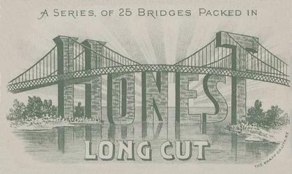 1890 Honest Bridges (N102) #NNO Callowhill Street Bridge Back