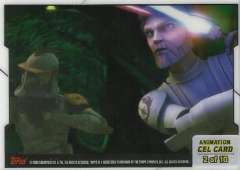 2008 Topps Star Wars: The Clone Wars - Animation Cels #2 Battle on Christophsis Back