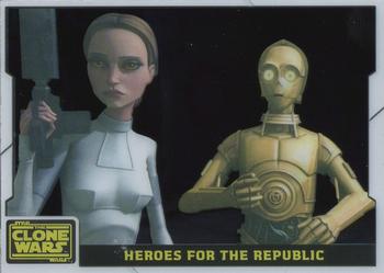 2008 Topps Star Wars: The Clone Wars - Animation Cels #6 Heroes for the Republic Front