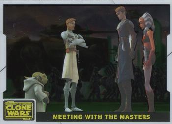 2008 Topps Star Wars: The Clone Wars - Animation Cels #10 Meeting with the Masters Front
