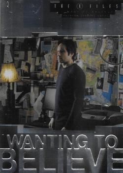 2008 Inkworks X-Files I Want to Believe - Wanting To Believe #WB-1 Since leaving the FBI.  Mulder has kept Front