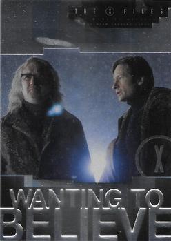 2008 Inkworks X-Files I Want to Believe - Wanting To Believe #WB-2 When Mulder and Scully meet Father Joe Front