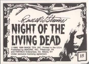 1988 Imagine Night of the Living Dead (Green Border) #15 He Is Dead Back