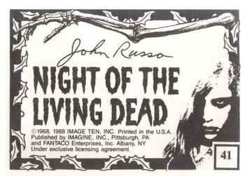 1988 Imagine Night of the Living Dead (Green Border) #41 Harry Cooper Back