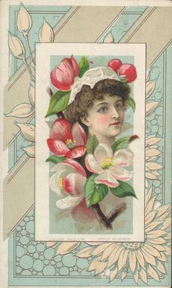 1888 W. Duke, Sons & Co. Fairest Flowers in the World (N106) #NNO Apple Blossom / Louise Paulin Front