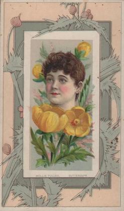 1888 W. Duke, Sons & Co. Fairest Flowers in the World (N106) #NNO Buttercups / Mollie Fuller Front