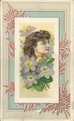 1888 W. Duke, Sons & Co. Fairest Flowers in the World (N106) #NNO Hepatique / Josie Hall Front