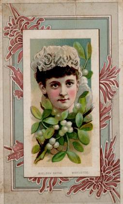 1888 W. Duke, Sons & Co. Fairest Flowers in the World (N106) #NNO Mistletoe / Eveleen Rayne Front