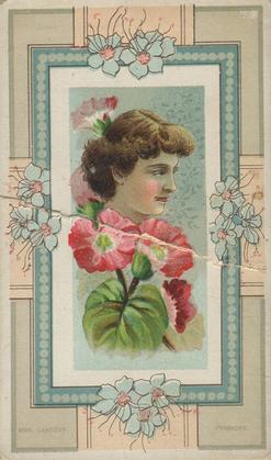 1888 W. Duke, Sons & Co. Fairest Flowers in the World (N106) #NNO Primrose / Mrs. Langtry Front